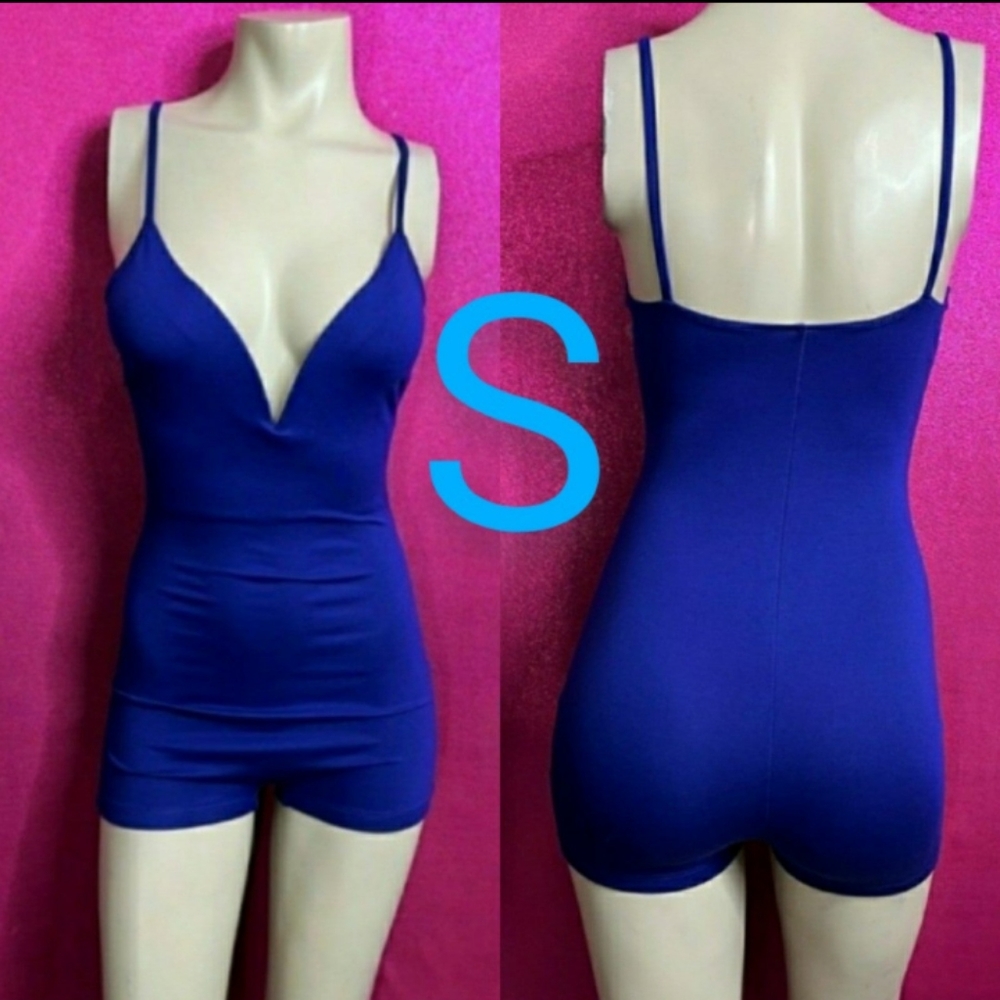 🆕Royal Blue Cami Mini Romper  Size S